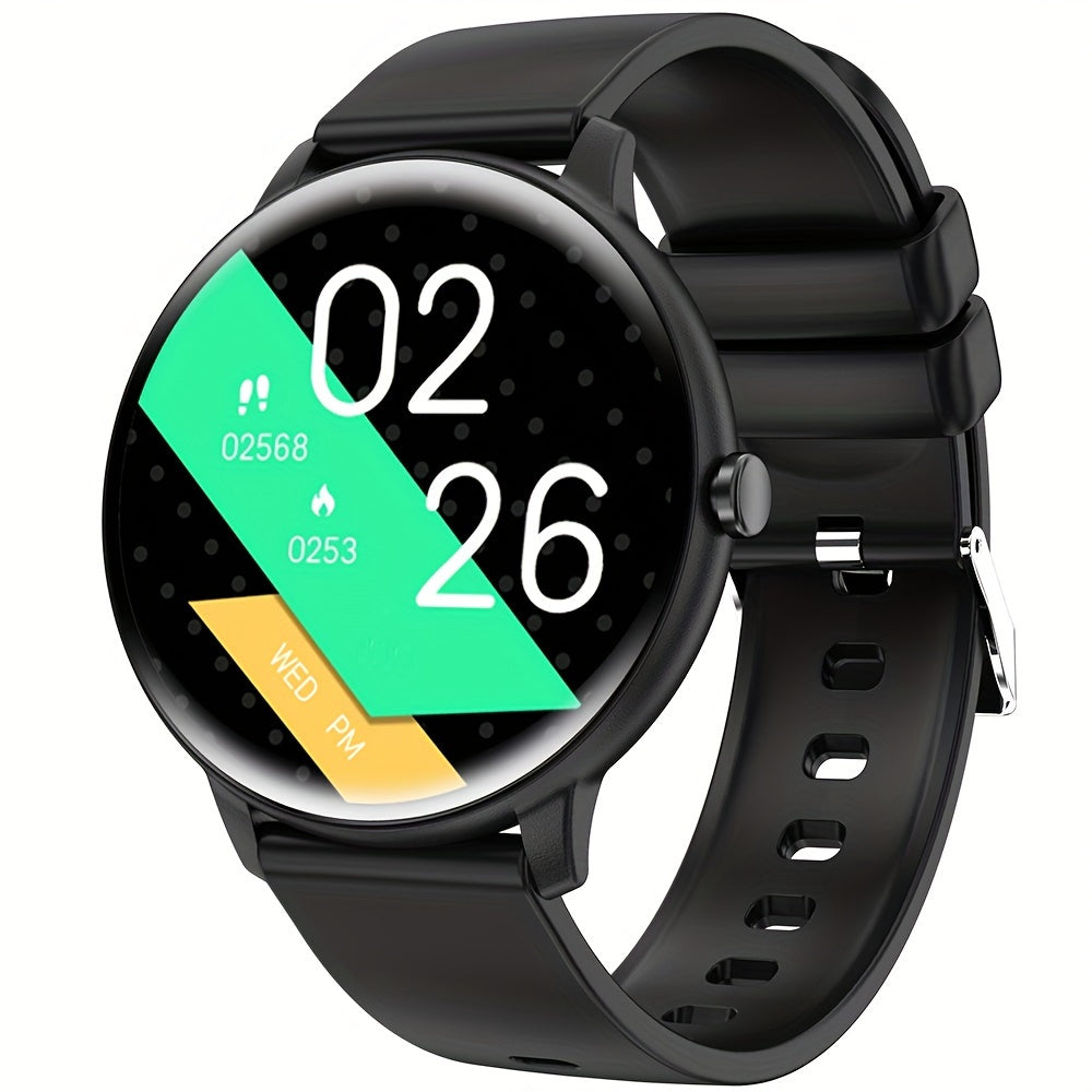 QTLJJBY Smart Watch Wireless Calling Exercise Pedometer Fitness Tracker Sleep Incoming Call Multimedia Message Notification Weather for Android Phone Men Women Smart Watch Gift