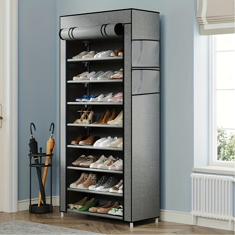 10 Layer Shoe Cabinet, Large Capacity Shoe Rack, Sturdy And Durable, Space Saving, Manually Assembled, Easy to Install, Suitable for 20-24 Pairs Of Shoes And Boots, Can Also Store Storage Boxes And Shoe Boxes