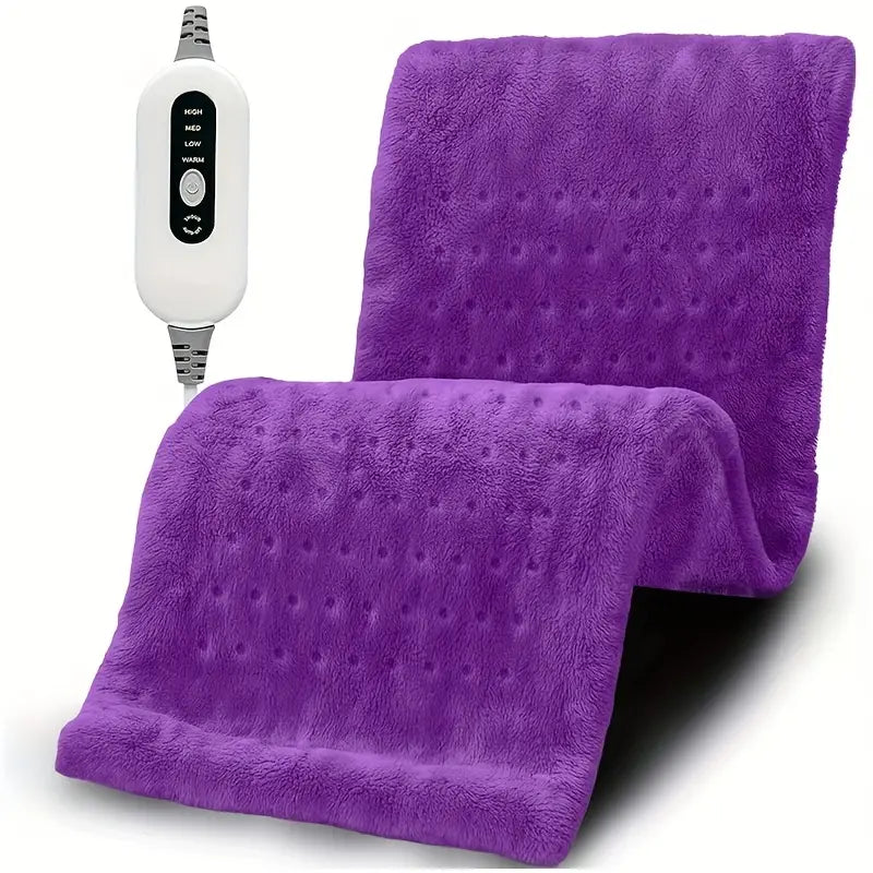 Electric Heating Pads for Back, Neck, Shoulder, Arms, Abdomen, 130W Fast Heating to 150°F, 4 Heat Settings, Auto-Off, 24" X 12" Lightweight Light Beige Fabric, Moist/Dry Option, Washable, Heated Pad for Knee, Leg, Father's Day & Birthday Gifts for Mom Dad