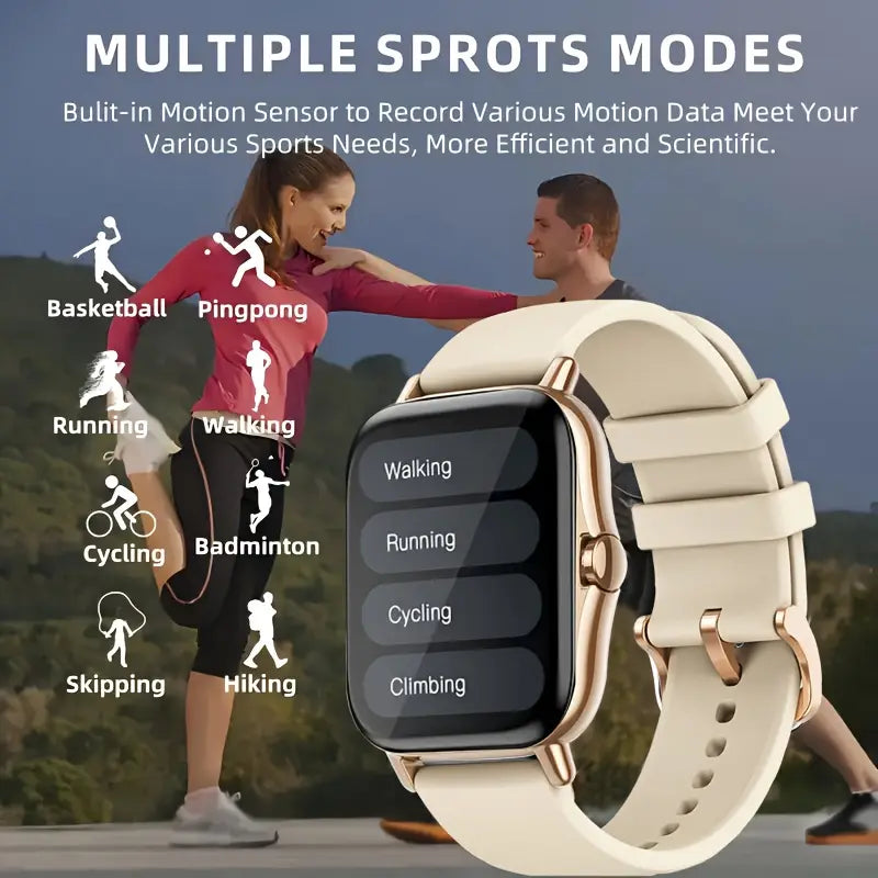 A New Large-screen Smartwatch, Compatible With Android/iPhone, Featuring High-definition Voice Calls, Multiple Sports Modes, Suitable For Sports, Outdoor Activities, Sleep Monitoring, Daily Wear, With A Variety Of Interfaces To Choose From.