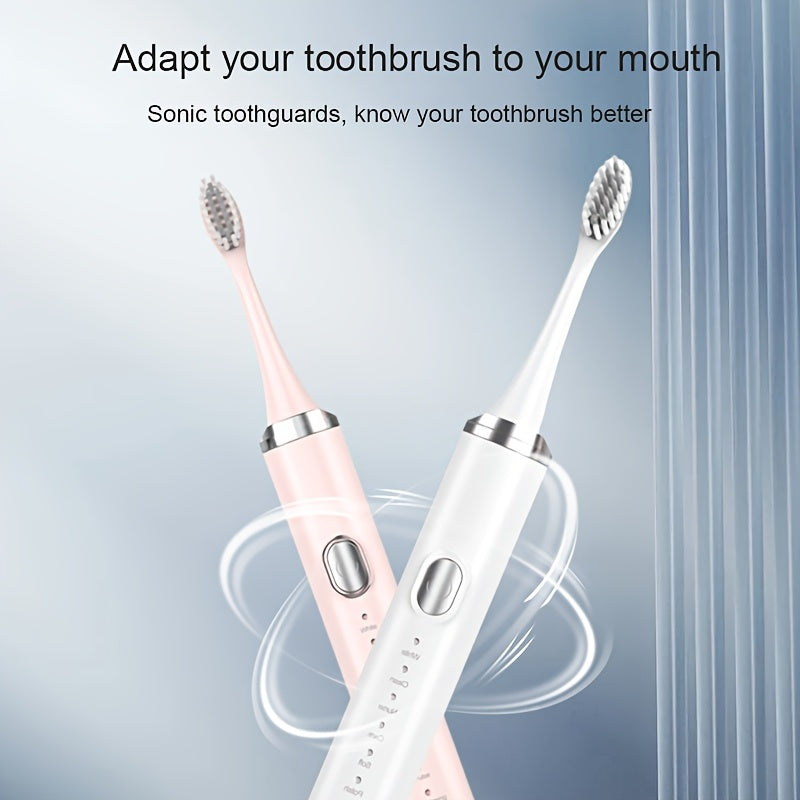 Smart electric toothbrush with 9 modes - effectively cleans teeth and gums, rechargeable USB-powered brush head included, suitable for adults, available in three color options, an excellent gift choice