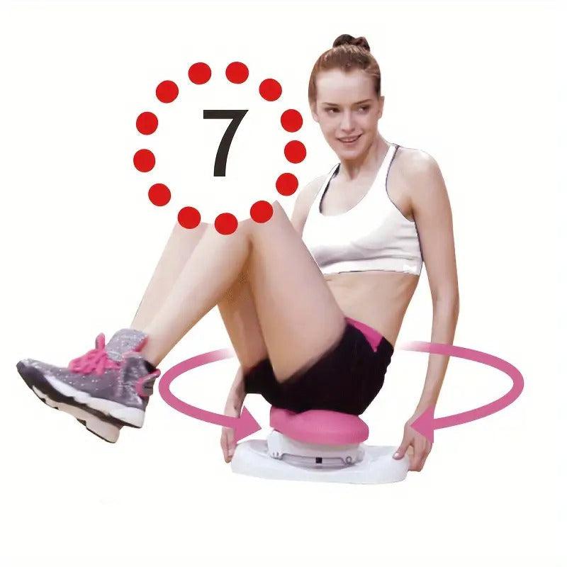 Pink Iron Massage Trainer - Body Shaping Machine for Ab Exercise, Buttock Lift and Hip Training - Waist Trainer for Christmas