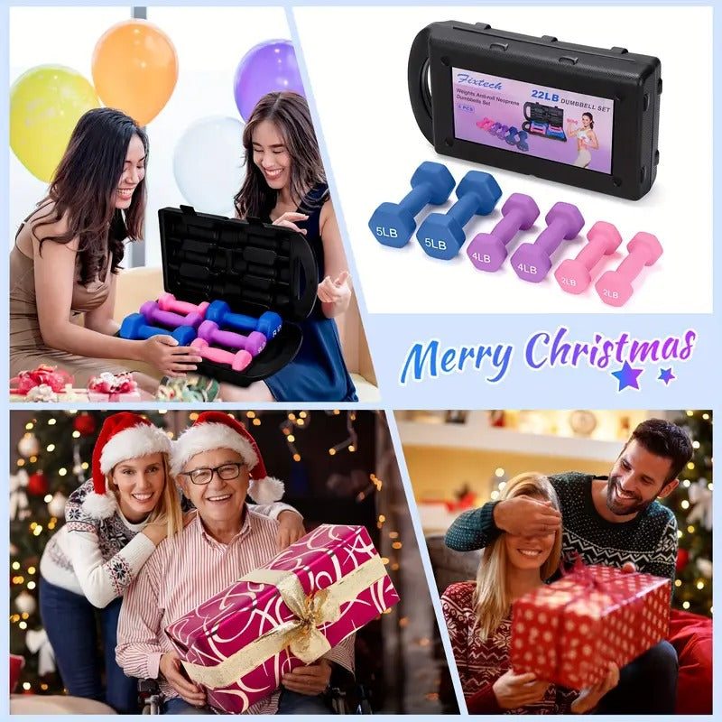 Adjustable Dumbbell Hand Weights Set - Gift Box Style, Multi-Purpose, Space-Saving for Home Gym