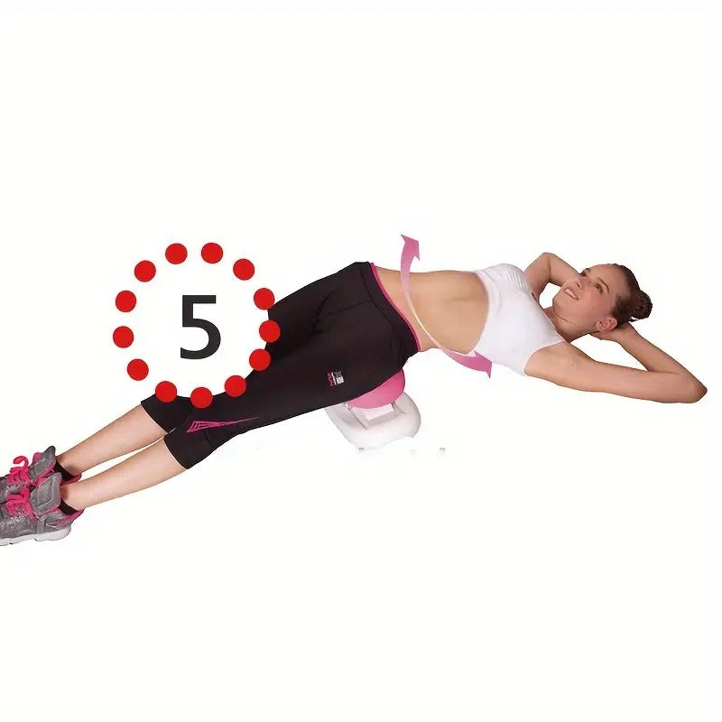 Pink Iron Massage Trainer - Body Shaping Machine for Ab Exercise, Buttock Lift and Hip Training - Waist Trainer for Christmas