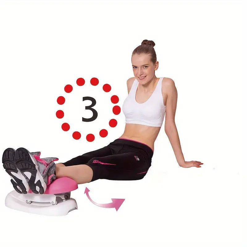 Pink Iron Massage Trainer - Body Shaping Machine for Ab Exercise, Buttock Lift and Hip Training - Waist Trainer for Christmas
