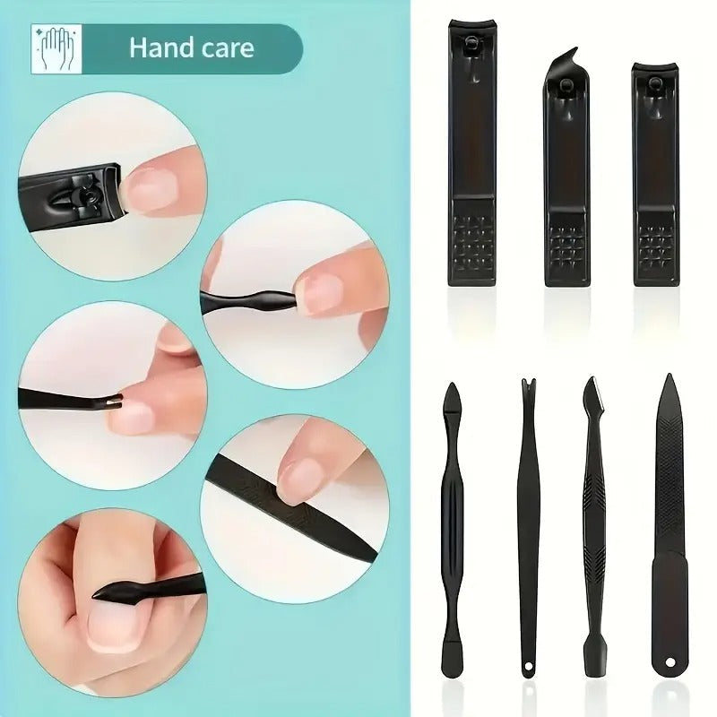 24pcs Professional Nail Clippers Kit - Razor-Sharp Blades for Precise Cutting, Durable And Long-Lasting Construction for Both Fingernail And Toenail Trimming Needs - Quality Nails At Home with Essential Tools for Complete Pedicure Care