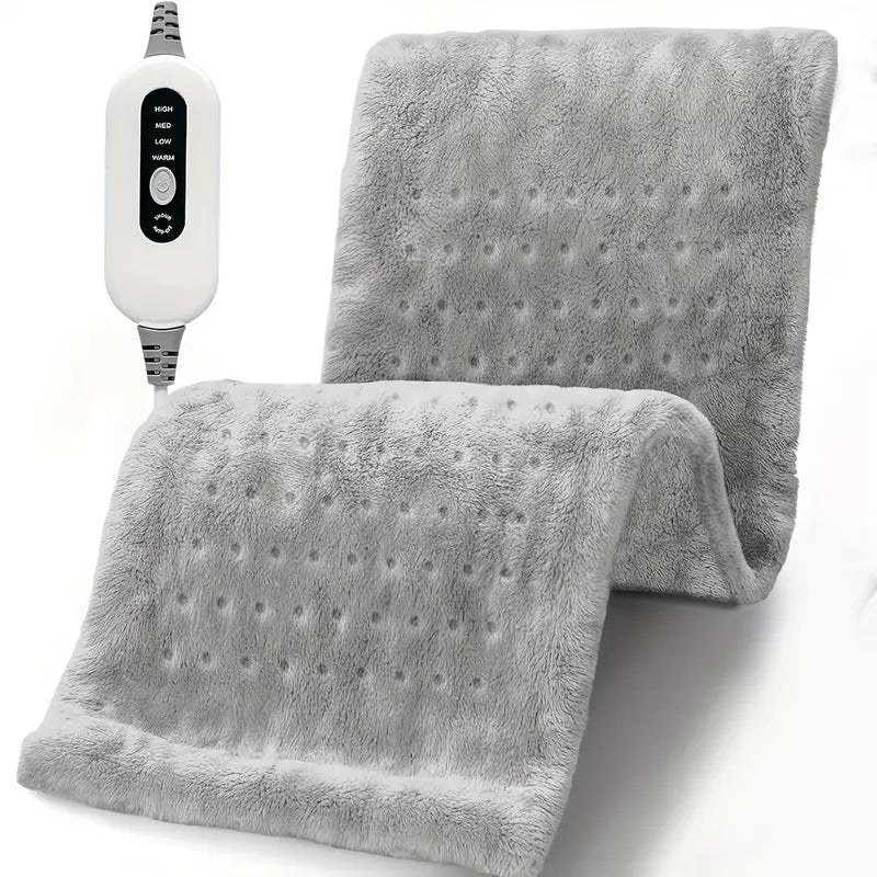 Electric Heating Pads for Back, Neck, Shoulder, Arms, Abdomen, 130W Fast Heating to 150°F, 4 Heat Settings, Auto-Off, 24" X 12" Lightweight Light Beige Fabric, Moist/Dry Option, Washable, Heated Pad for Knee, Leg, Father's Day & Birthday Gifts for Mom Dad