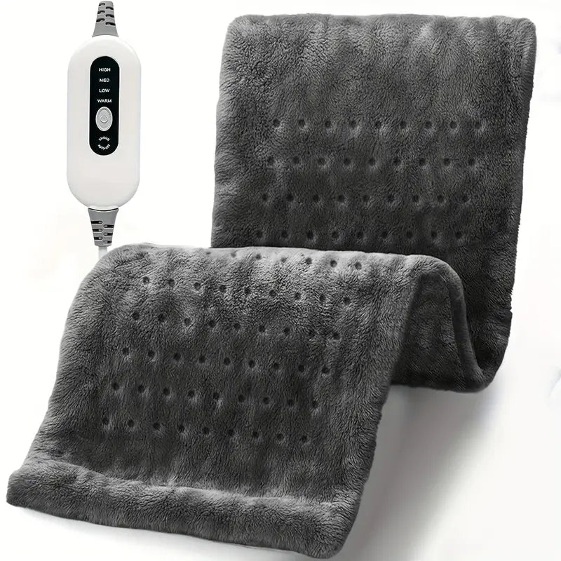 Electric Heating Pads for Back, Neck, Shoulder, Arms, Abdomen, 130W Fast Heating to 150°F, 4 Heat Settings, Auto-Off, 24" X 12" Lightweight Light Beige Fabric, Moist/Dry Option, Washable, Heated Pad for Knee, Leg, Father's Day & Birthday Gifts for Mom Dad