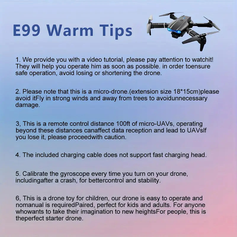 E99 Drone with Camera, Foldable RC Quadcopter Drone, Remote Control Drone Toys for Beginners Men'S Gifts, Indoor And Outdoor Affordable UAV, Christmas Halloween Thanksgiving Gift