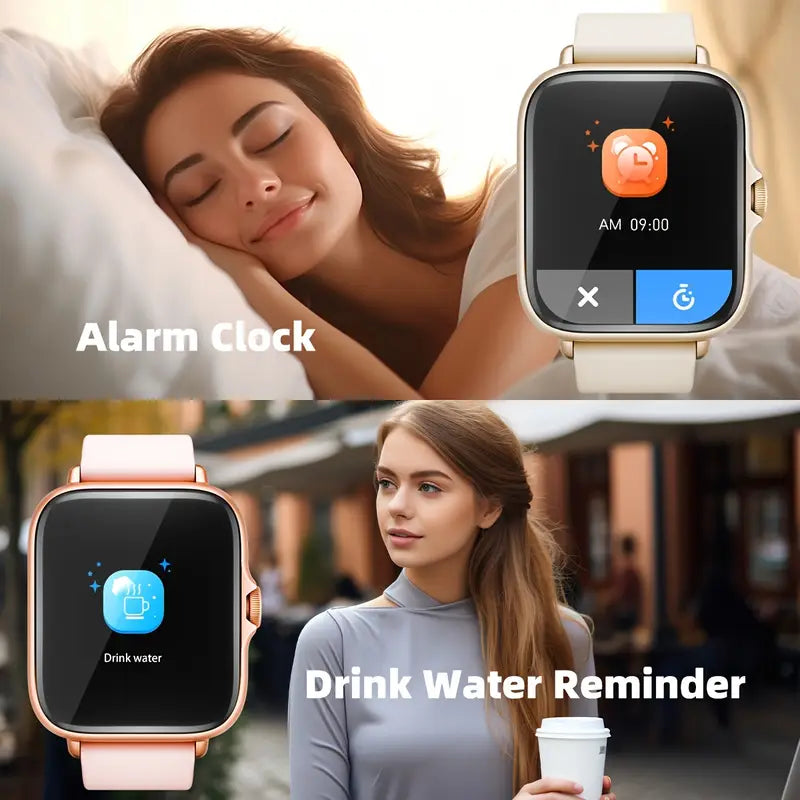 1.83" HD Touchscreen Sports Smart Watch with Call Accept/Decline, Sleep Tracking & Pedometer - High Quality Wireless 5.2 Smartwatch for iPhone Android Phones - Unisex Fitness Tracker Gift for Men Women