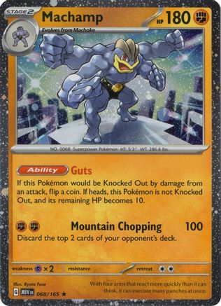 Machamp (Cosmos Holo) 068/165 - Miscellaneous Cards & Products Holofoil