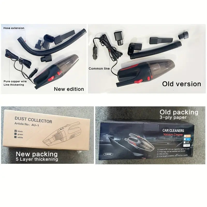 Mini Handheld High-Power Car Vacuum Cleaner, Car Dust Removal And Cleaning Products, Easy-To-Clean Pet, Handheld Vacuum Cleaner, Car Vacuum Cleaner, Without Battery