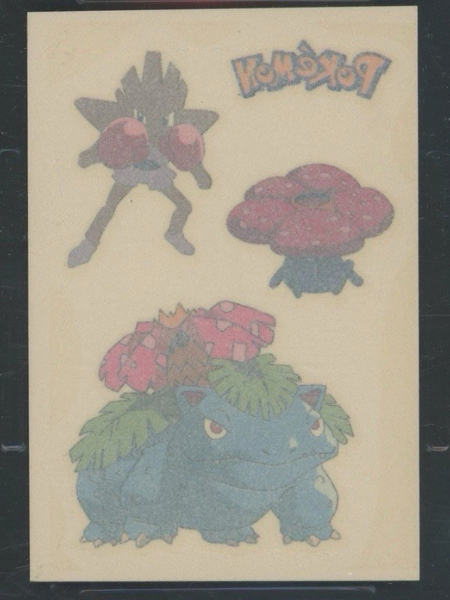 Merlin Pokémon Temporary Tattoos ( Venusaur. Vileplume. Hitmonchan)