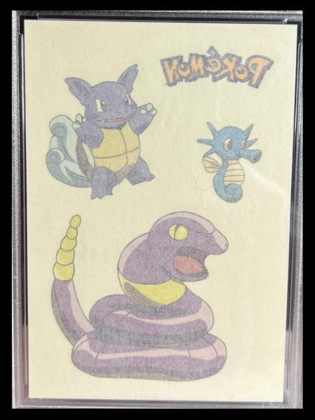 Merlin Pokémon Temporary Tattoos (Ekans. Horsea. Wartortle)