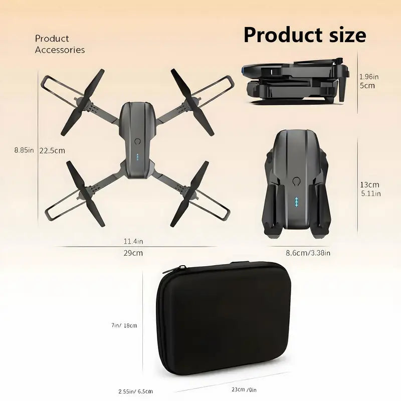 E99 Drone with Camera, Foldable RC Quadcopter Drone, Remote Control Drone Toys for Beginners Men'S Gifts, Indoor And Outdoor Affordable UAV, Christmas Halloween Thanksgiving Gift