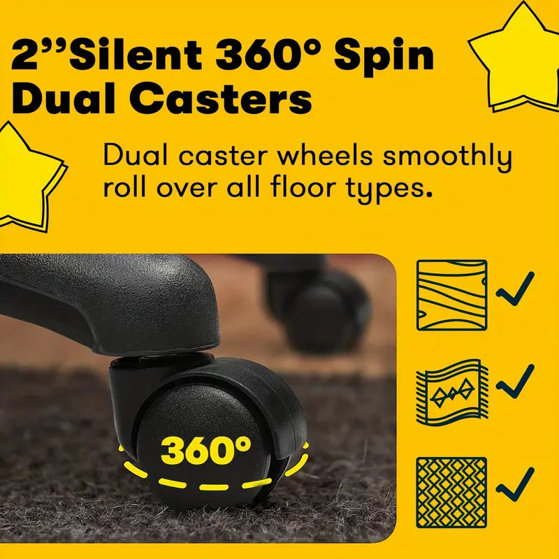 400LBS Heavy Duty Big And Tall Home Office Chair, Ergonomic High Back Cushion Lumbar Back Support, Adjustable Executive Faux Leather Computer Desk Chair With Armrest