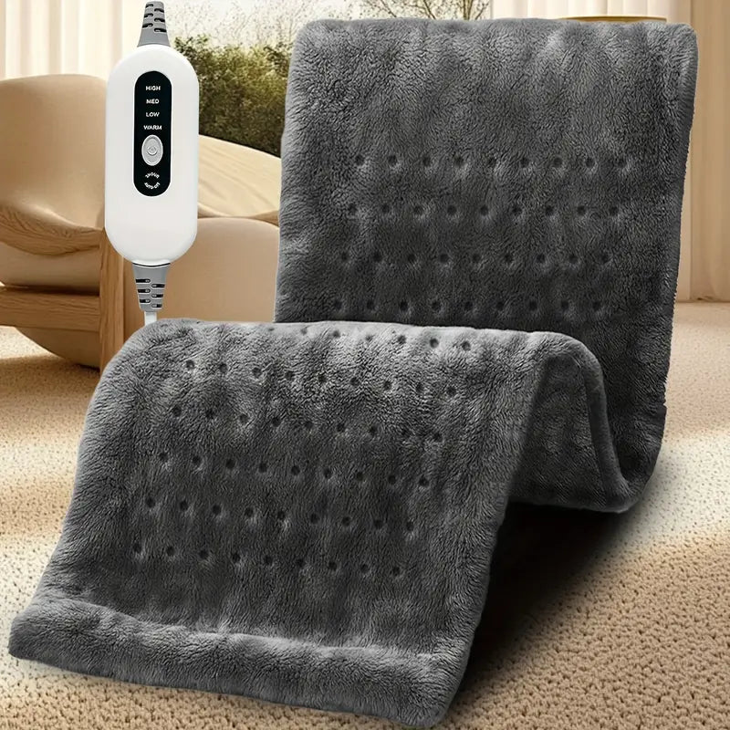 Electric Heating Pads for Back, Neck, Shoulder, Arms, Abdomen, 130W Fast Heating to 150°F, 4 Heat Settings, Auto-Off, 24" X 12" Lightweight Light Beige Fabric, Moist/Dry Option, Washable, Heated Pad for Knee, Leg, Father's Day & Birthday Gifts for Mom Dad