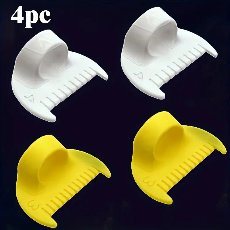 4 Simple Sewing Tools - Durable Plastic Edge Sewing Lock and Sewing Tools for Beginners and Elderly, with 4mm and 3mm intervals, perfect for DIY hand sewing projects, sewing accessories | Ergonomic Design | Smooth Surface