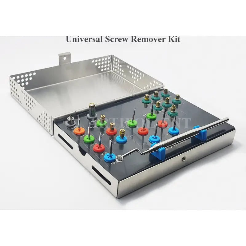 Dental Implant Fixture Fractured Universal Screw Removal Kit Remover Driver