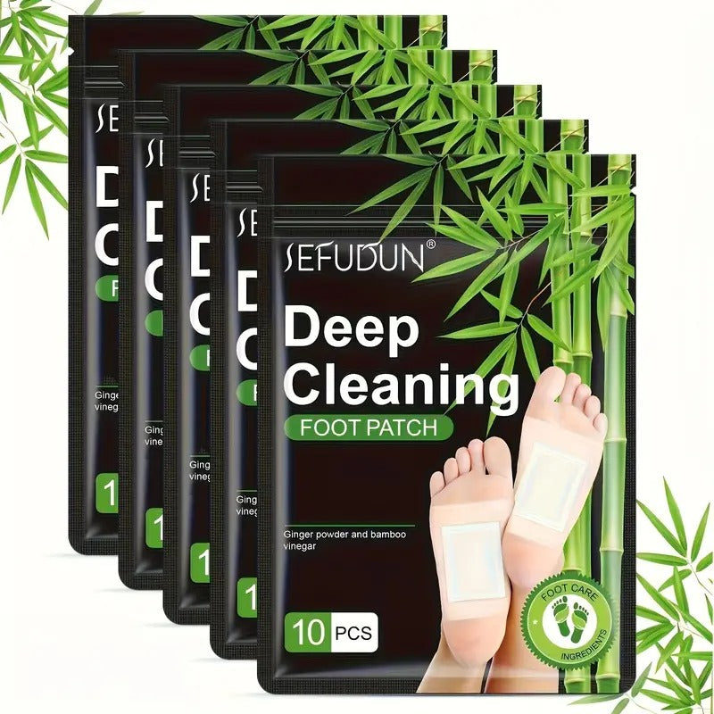SEFUDUN 5 Packs of Bamboo Charcoal Foot Patches