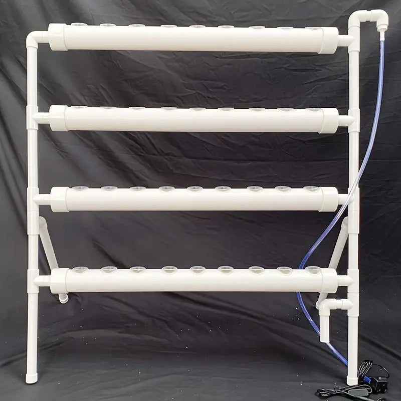 36/Sites Hydroponics Growing System Kit, BHTNYOO-Food PVC-Pipe Hydroponic Garden Planting Vegetable And Herbs Growth Cultivation Equipment With