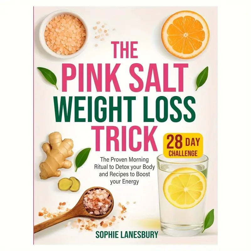 The Pink Salt Weight Loss Trick: The Proven Morning Ritual to Detox Your Body and Recipes to Boost Your Energy | 28-Day Challenge for Optimal Health, KISUGBY, Notebooks & Journals, Perfect for Room Decor