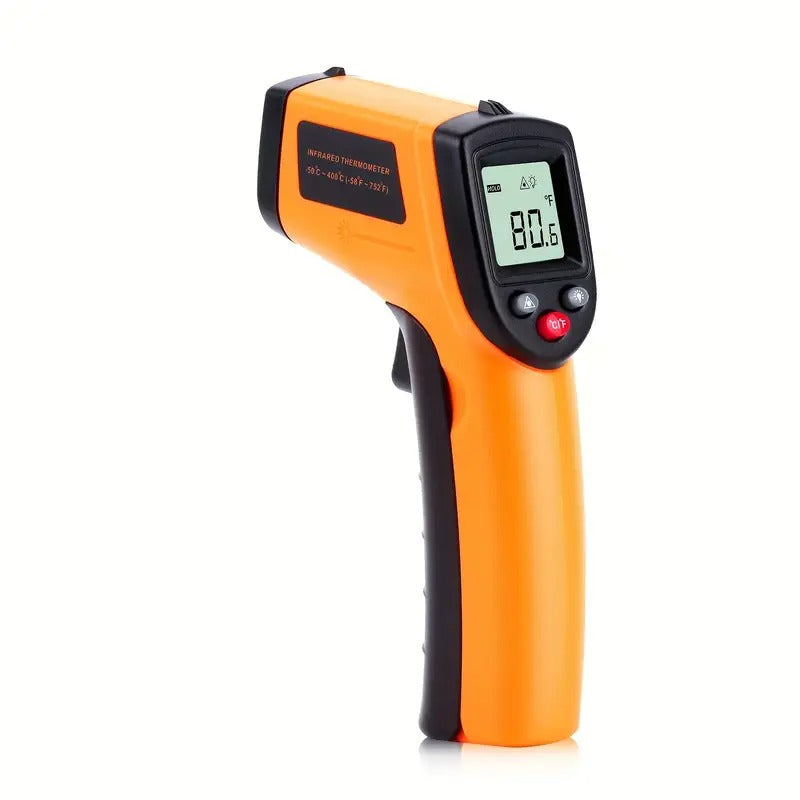 Non-Contact Infrared Digital Thermometer Gun -60, 000 to -58°F Range, High-Precision 1° Accuracy, Laser Targeting & Ergonomic Grip for Pizza Cooking, Ovens, Grills, Frying, Repair