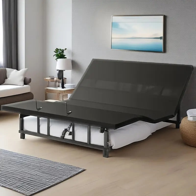 King | Queen Size Adjustable Bed Frame With Wireless Remote, Electric Bed Frame, Head And Foot Elevation, Adjustable Leg Height, Zero Gravity Bed, Memory Pre-Sets, Anti-Snore, Easy Assembly