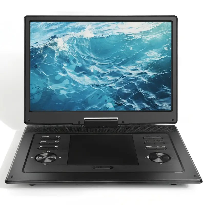 [Portable DVD Player] 17.9" Portable DVD Player | 15.6" Large HD Screen, 4-6 Hours Rechargeable Battery, Dual Speakers, Region Free, Remote Control, Supports Multiple Disc Formats