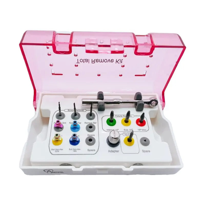 ARTIFOL Set of 13 Pcs Total Remover Kit SOS Broken Screw & Fixture, Screw Remover Kit # OS1057