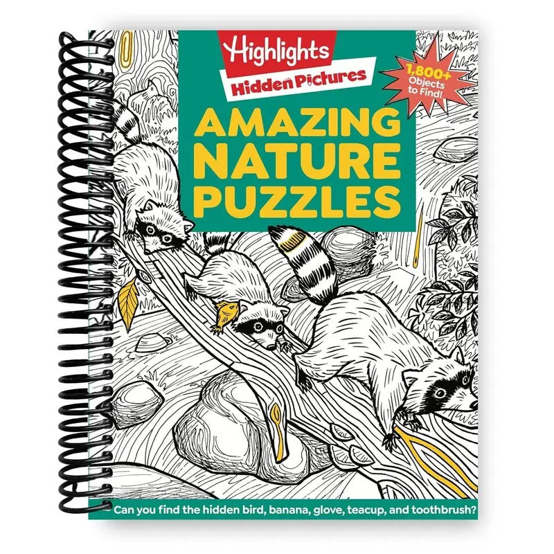 Amazing Nature Puzzles: Explore & Discover with Over 100 Fun Hidden Pictures Nature Puzzles, Celebrate the Wonders of Nature with a Nature Activity Book for Kids (Highlights Hidden Pictures)