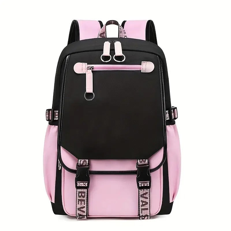 Teenagers Cute Schoolbag Junior High School Leisure Large-Capacity Schoolbag Shoulder Bag Decompression Backpack for School, For Teenager