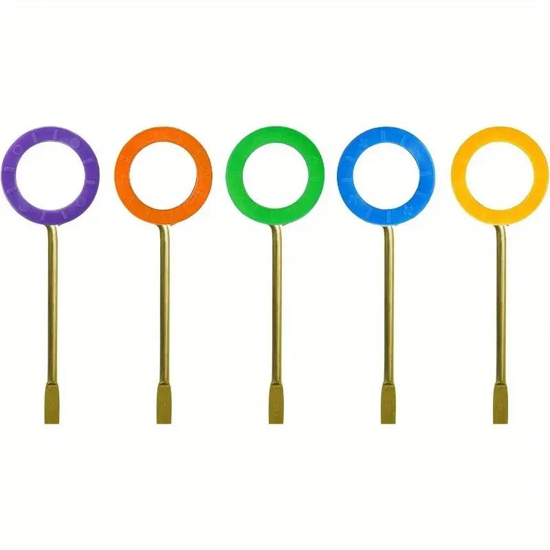 Emergency Key for Interior Bedroom Door with Key Caps - Compatible with 5-Drawer Locks, Durable Metal Construction, Easy Installation, No Tools Needed, Secure Locking Mechanism