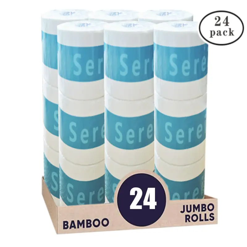 Super Abundance, 24 Rolls Per Box, Extremely Cost-Effective, Tough Yet Skin-Friendly y Toilet Paper100% Bamboo,300 Sheets,Toilet Paper,Pack of 24 Roll, (Pack of 24 Roll)3-Ply.