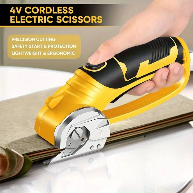 Portable Labor-Saving Scissors with Safety Lock and LED Light| Cardboard Box Scissors, Sewing, Crafts, Suitable for Cutting Faux Leather, Cardboard, Carpet, Industrial Scissors