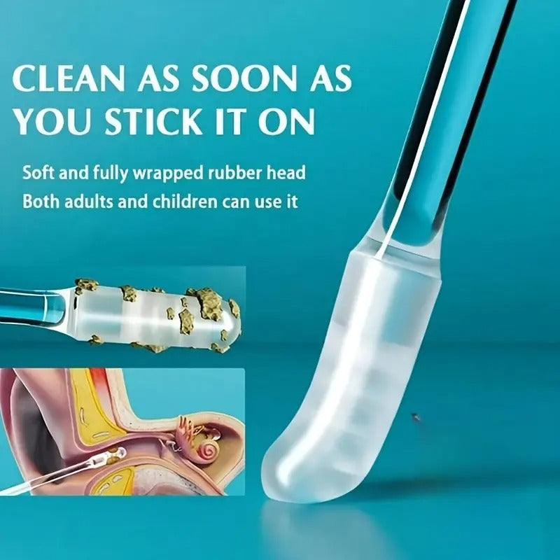 24pcs/box Disposable Adhesive Ear Swabs, Adhesive Ear Cleaners, Earwax Removal Tools, Earwax Removers Suitable For Elderly Adults