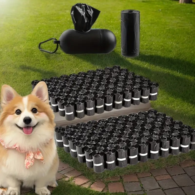 Pet Waste Bag Dispenser with Suction Cup - Durable PE Material, Black & White Design for Dog & Cat Litter, Easy-to-Use Pet Waste Bag Dispenser for Home and Outdoor Use, Dog Waste Bag Dispenser