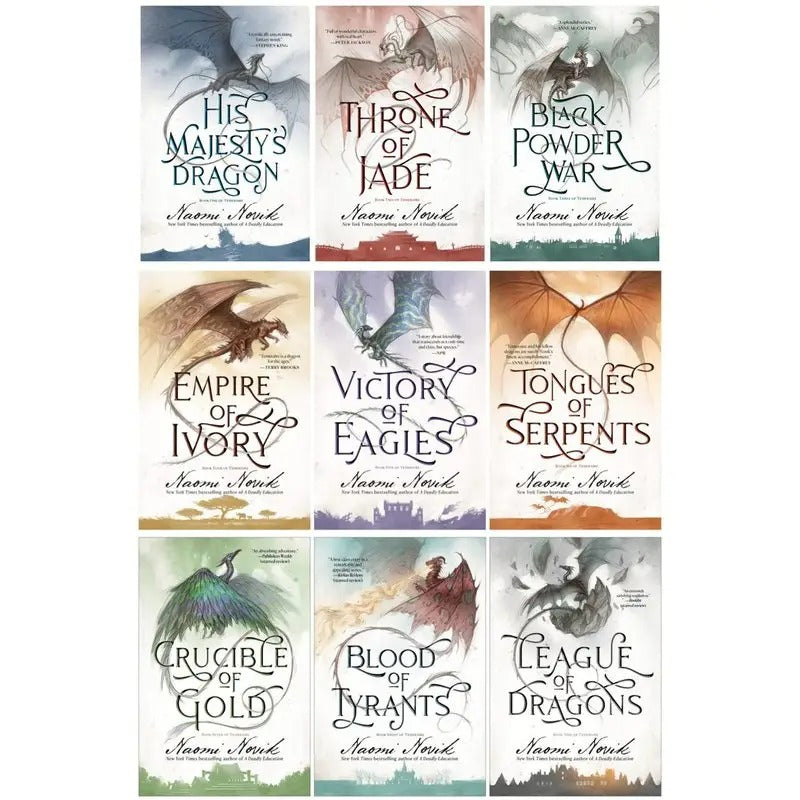 Temeraire Series 9 Books Set By Naomi Novik (Paperback Edition)