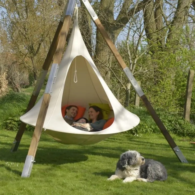 Waterproof Double Swing Portable Hanging Chair Hammock, Aerial Tent Swing Outdoor Chair, Butterfly Shape Outdoor Camping Leisure Swing, Teepee Tree Hanging Hammock, Suitable For Outdoor, Garden, Indoor, Grass