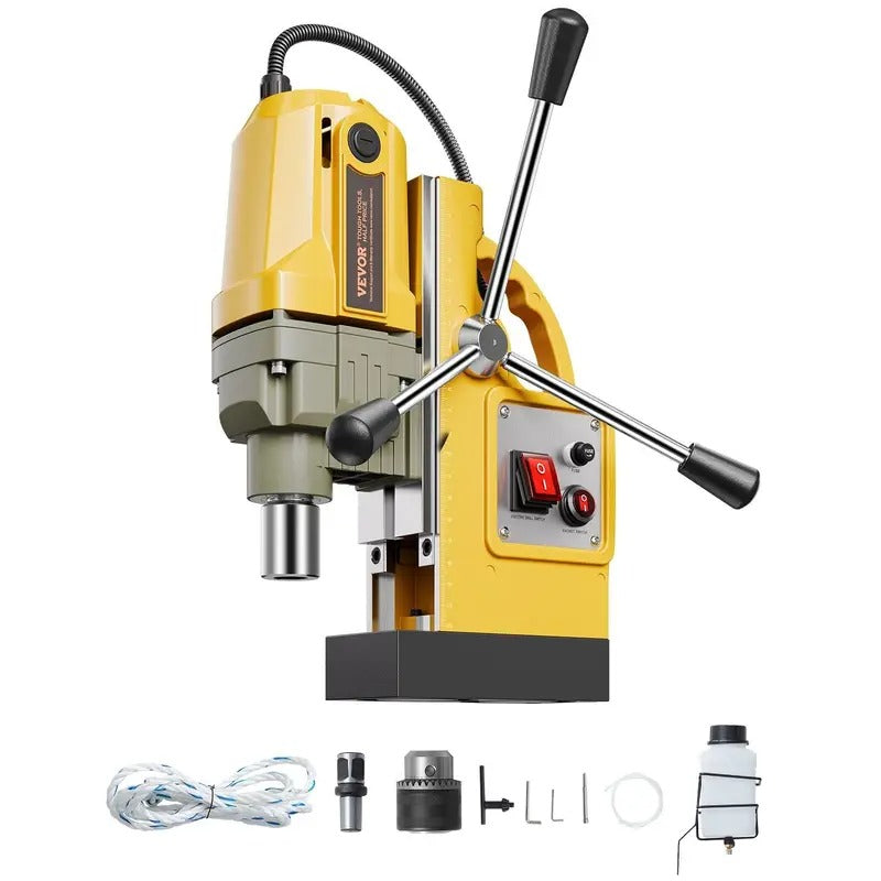 VEVOR Magnetic Drill 1400W 2810 lbf Mag Drill Press 1.6 in Boring Diameter 800 RPM
