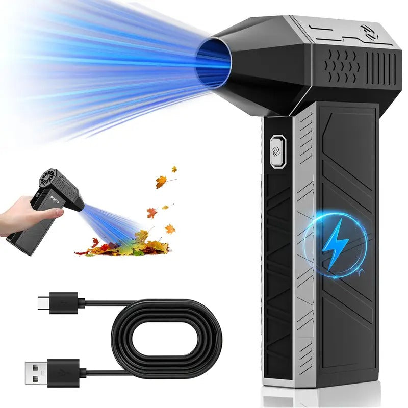 [130000RPM Air Duster] 130000RPM Electric Air Duster | 3 Gear Adjustable Jet Dry Blower Can Reusable for Computer Keyboard, Outdoors, Car, Home, Father's Day Gifts