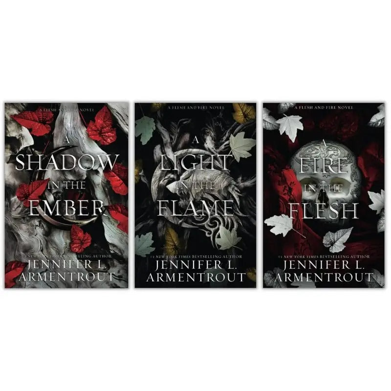 Flesh and Fire, 3 Book Set; A Shadow in the Ember + A Light in the Flame + A Fire in the Flesh [Product Bundle] Jennifer L. Armentrout [Product Bundle] Jennifer L. Armentrout