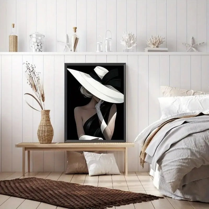 5D DIY Diamond Painting Kits for Adults 5D Diamond Art Kit for Beginners, Graceful Lady DIY Paint with Round Full Drill Diamonds Diamond Art Embroidery Craft for Home Wall Decor