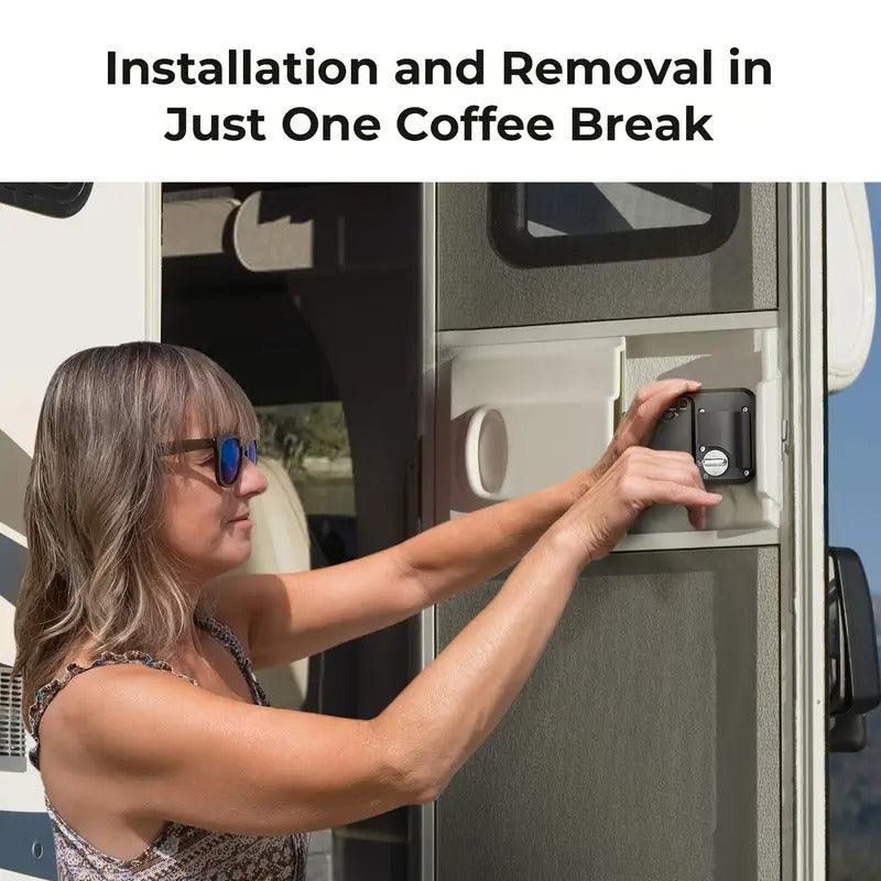 [Versatile RV Lock] Keyless Entry RV Door Lock | Trailer & Camper Door Lock Replacement, Versatile Latch For RVs