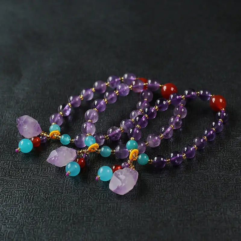 Natural Lavender Amethyst Irregular Amethyst Bracelet