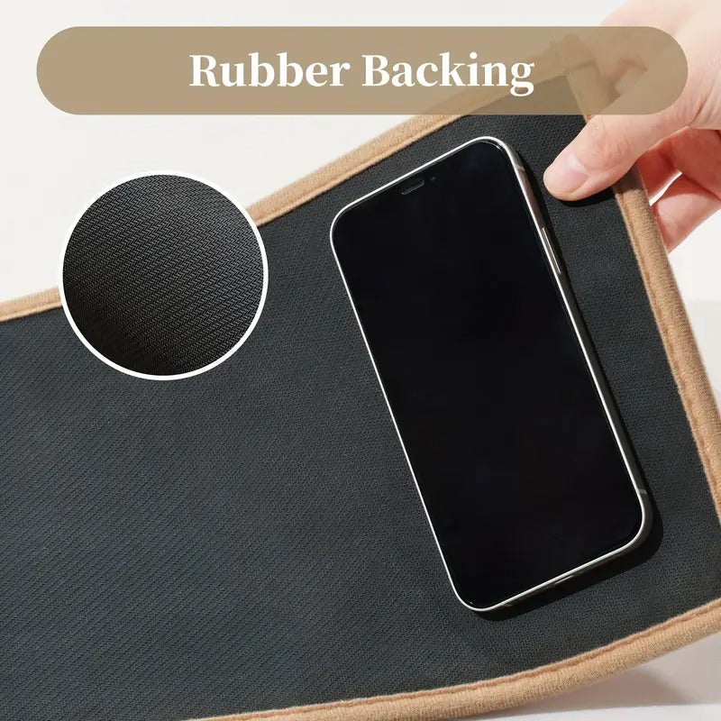 15pcs Beige Stair Step 8x30 Inch Non-Slip Rubber Bottom Thickened Design Suitable for Wooden Floors/Tile Steps Machine Washable Woven Fabric Ideal for Youngsters, Pets, and Seniors Indoor/Outdoor Use