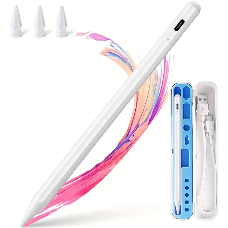 Stylus for iPad, Active Pencil for Fast Charging, Palm Mistouch Tilt Sensor, Magnetic Pen Compatible 2018-2025 iPad Pro 13 M4/11"/12.9"/10/9/8/7/6, iPad Mini 5/6, iPad Air3/4/5/M2/M3