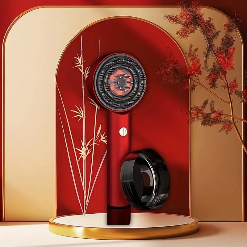 Portable Electric Scalp Massager with 3 Massage Modes and LED Lights - USB Rechargeable 1500mAh, Ergonomic Handle, Relaxes Hair Normally, Perfect Gift for Women, Scalp Stimulator Device