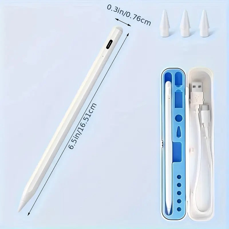 Stylus for iPad, Active Pencil for Fast Charging, Palm Mistouch Tilt Sensor, Magnetic Pen Compatible 2018-2025 iPad Pro 13 M4/11"/12.9"/10/9/8/7/6, iPad Mini 5/6, iPad Air3/4/5/M2/M3