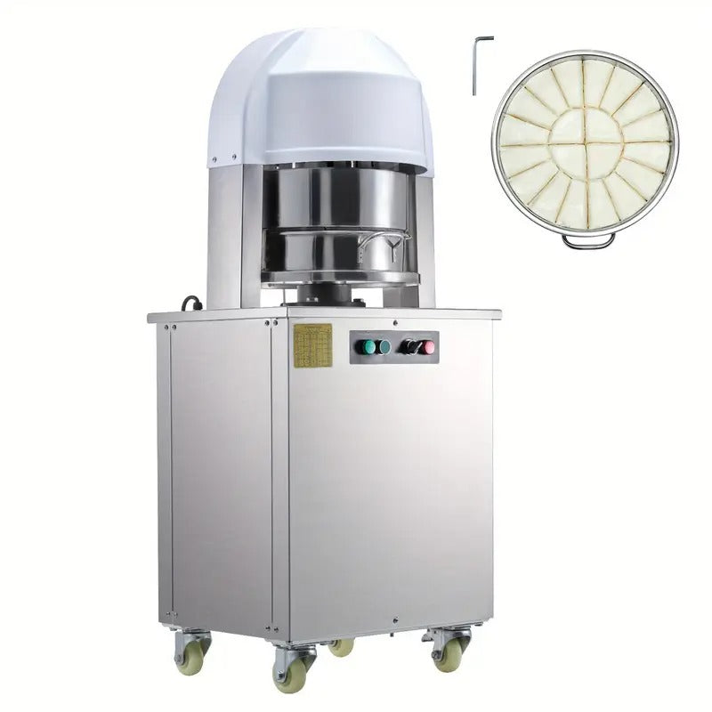 [Automatic Dough Divider] Happybuy 20pcs Automatic Electric Dough Divider Rounder | 2.12oz - 9.17oz Equal Dough Cutter with Pure Copper Motor and 304 Stainless Steel Tray, for Bakery, Restaurant